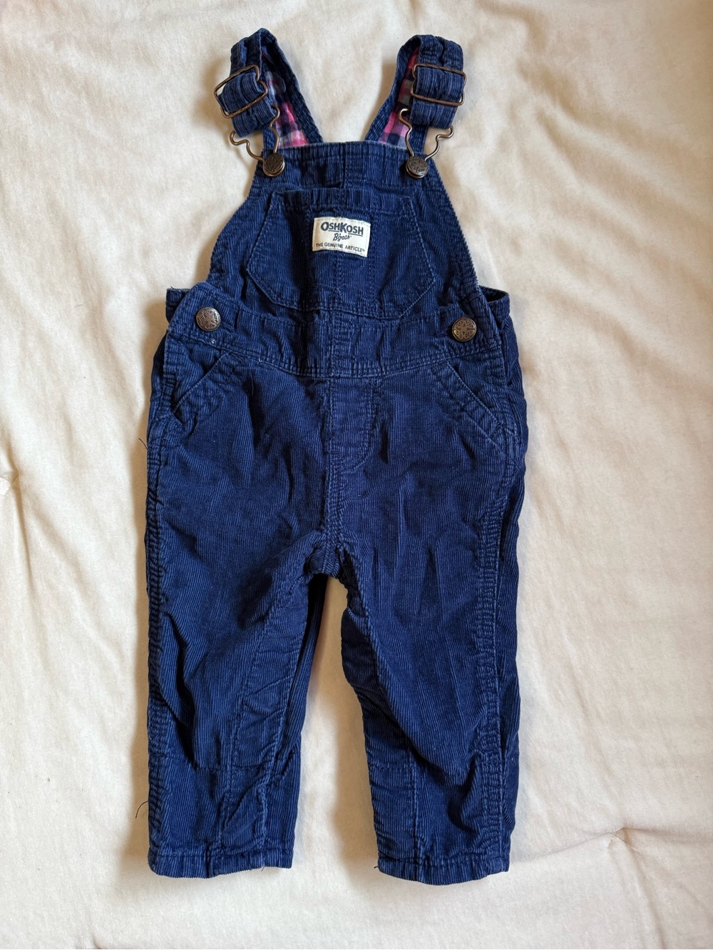 OshKosh B'gosh Navy Corduroy Kids Overalls  3-6mo- baby Girl